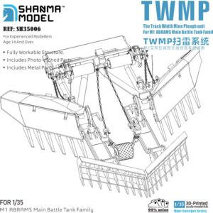 SH35006-1/35 TWMP For M1 ABRAMS Main Battle Tank Family - Highly Detailed 3D Printed Model Kit