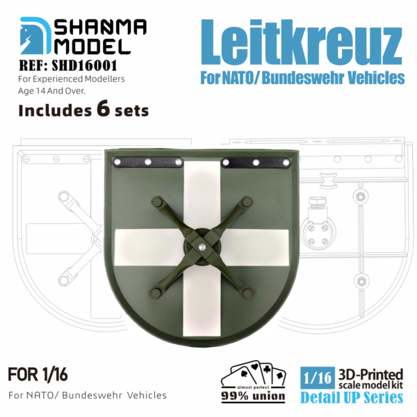 SHD16001 - 1/16 “Leitkreuz”For NATO/ Bundeswehr  Vehicles